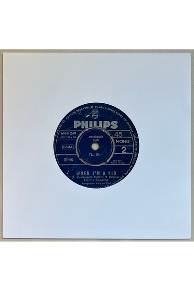 RAKS MÜZİK YAPIM Demis Roussos When I’m A Kid - My Reason 45 lik Plak (Orijin...