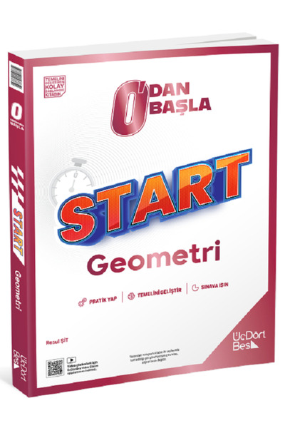 Açı Yayınları ÜçDörtBeş 345 START Geometri 0'Dan Başla - 345 Sıfırdan Başla /...