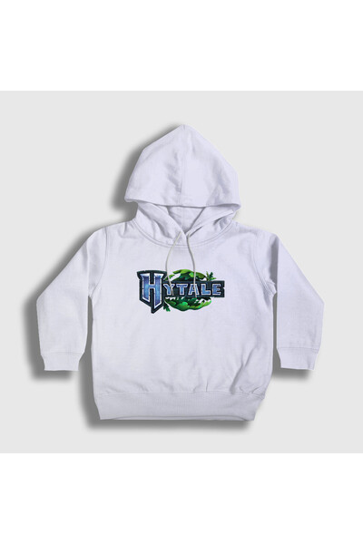 Presmono Unisex Kids White Logo Hytale Hooded Sweatshirt 592811Tt