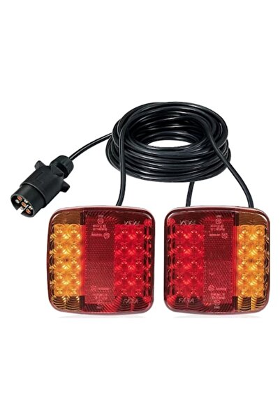 INELAG Set de 2 lumini spate magnetice cu LED pentru remorcă