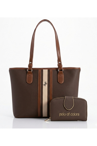 Çanta Trend Miami Polo Club Large Size Handbag and Wallet Combination