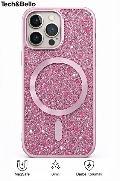 Tech&bello accessories حافظة فضية مقاومة للصدمات متوافقة مع آيفون 16 برو ماكس...