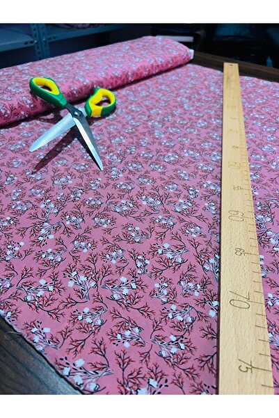 Atlas Kumass Desenli İpek Saten Kumaş