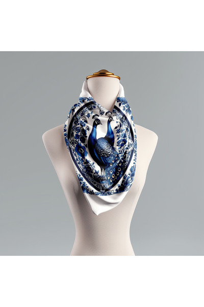 Şen Dekorasyon Şd Scarf Peacock Foulard