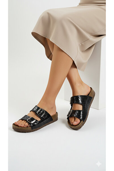 StWenn Women's Orthopedic Slippers – Adjustable Double Buckle, Comfortable Th...