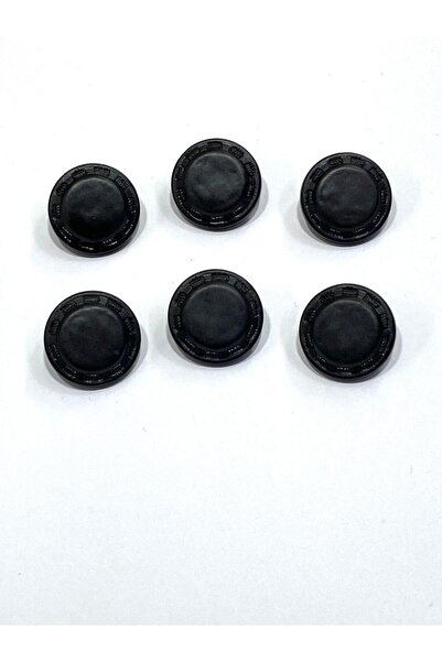 karantuhafiye زر معطف ترنش إيطالي الصنع / D مظهر جلدي / أسود / طقم من 6 قطع /...