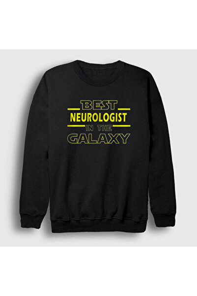 Presmono Unisex Black Neurologist Galaxy Neurology Gift Neurologist Sweatshir...