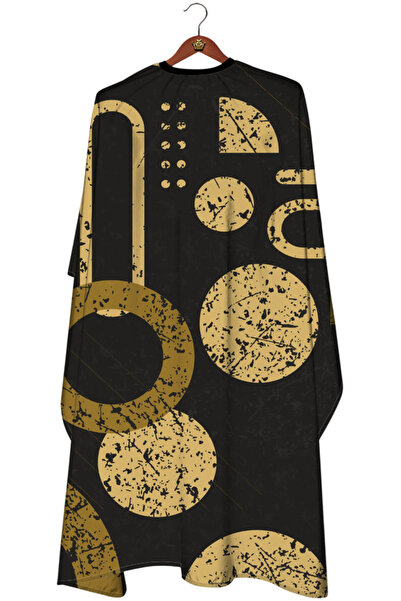 The Barber Fashion Geo Cape Geometrik Penuar Erkek Saç Kesim Önlüğü Tıraş Mak...