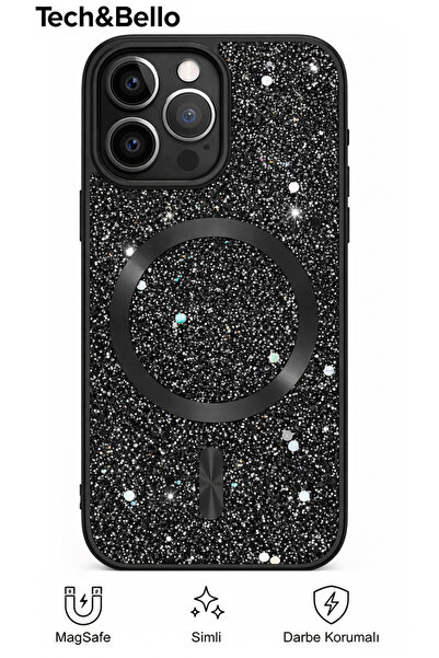 Tech&bello accessories حافظة فضية مقاومة للصدمات متوافقة مع آيفون 16 برو ماكس...