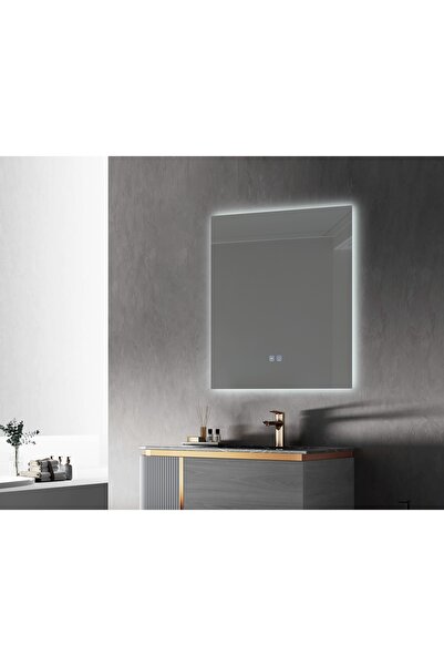 Fresh Colour Oglinda baie cu led si dezaburire dreptunghiulara, LED STONE, 60...