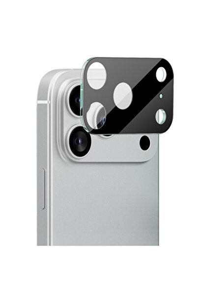 Techsuit iPhone 17 Pro Full Glass Camera Film, Black