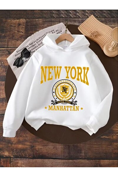 Baxia Girls' and Boys' Newyork Printed Hoodie Sweatshirt New Season