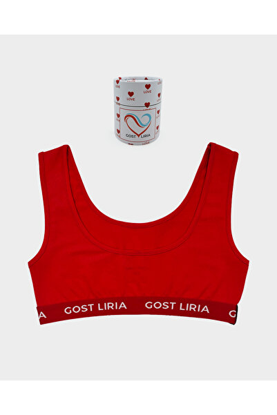 GOST LİRİA حمالة صدر رياضية كريمسون سبورت باللون الأحمر