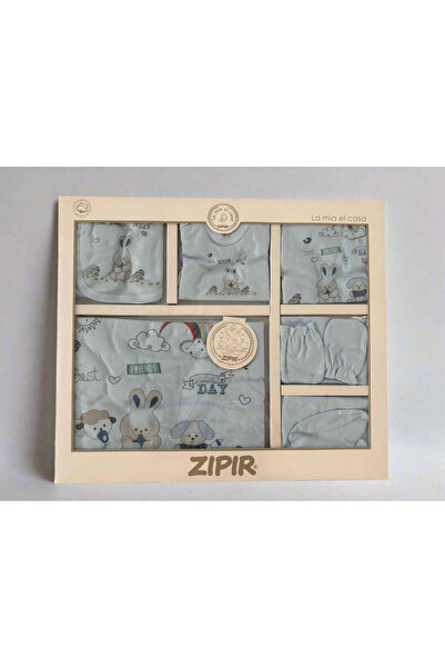 Zıpır Set de 10 piese pentru nou-născuți băieți - Iepurași