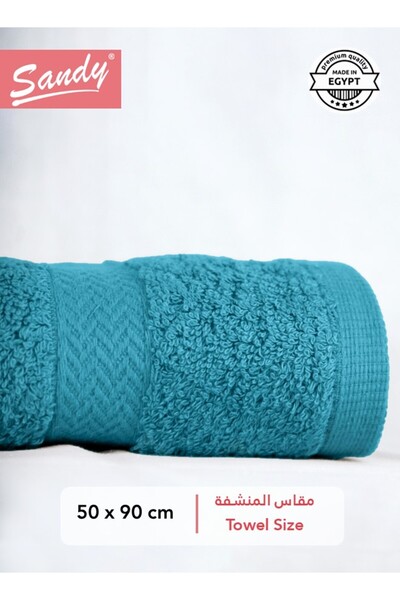 Sandy 100% Egyptian Cotton Hair Towel (50x90 cm) 600 GSM Soft Quick Drying & ...