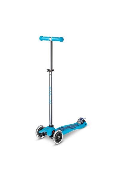 Micro Scooters | Maxi Deluxe GLOW with T-Bar LED | Handlebar Adjustable | Lig...