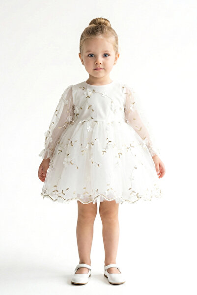 Baby Animals Kız Bebek Elbise Kız Çocuk Elbise Çiçekli Doğum Günü Parti Düğün...