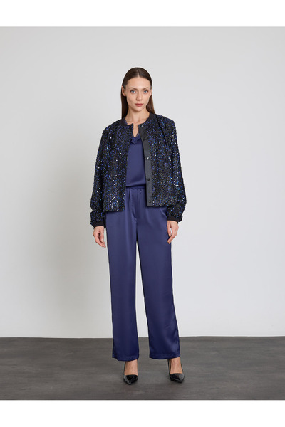 BGN workshop Sequined Bomber Jacket