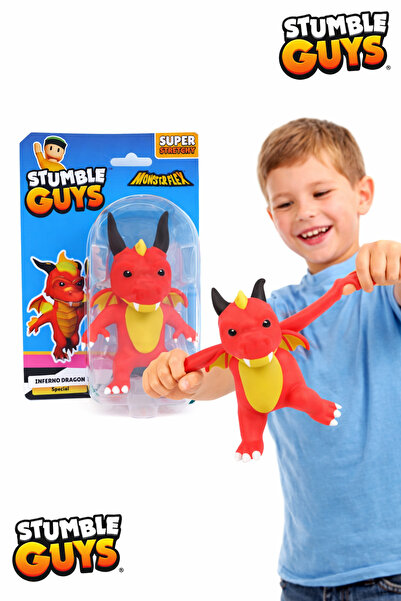 TOYFEST Inferno Dragon I Stumble Guys Monsterflex Series 2 12 cm Flexible Fig...