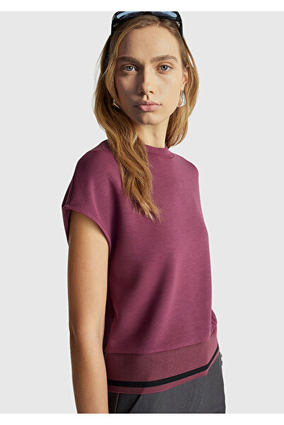 United Colors of Benetton Swea fără mâneci pentru femei, în amestec de modal,...