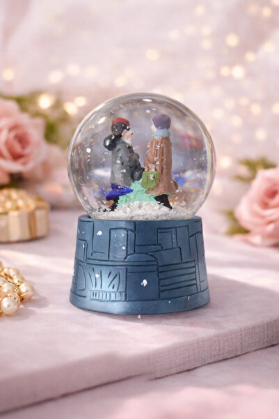 Kalpkutusu Işıklı Kar Küresi Dekoratif Hediyelik, Sevgili & Doğum Günü Temalı