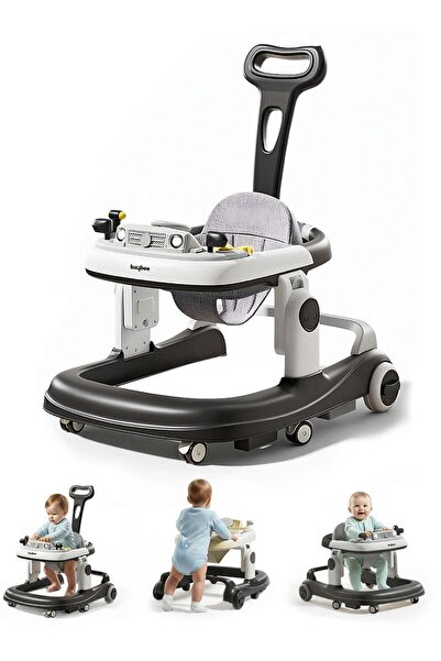 BAYBEE مشاية أطفال رولو 3 في 1، مقبض دفع للوالدين، 5 ارتفاعات قابلة للتعديل (...