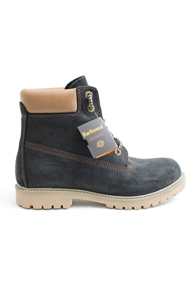 Darkwood Black Nubuck Leather Boots