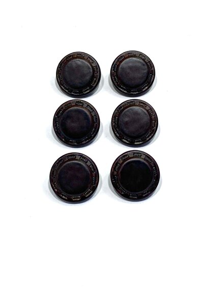 karantuhafiye Jacket Vest Button Italian Button / D Leather-Look / Dark Brown...