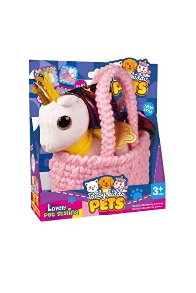 OEM Jucărie de pluș Unicorn în pungă roz croșetată