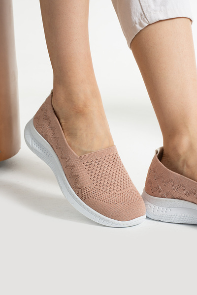 guijarro أحذية تريكو نسائية مريحة