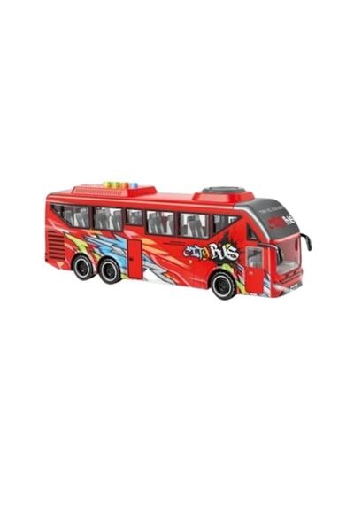 OEM Bus with Sounds, Lights, Open Door Function, 27 cm, Red