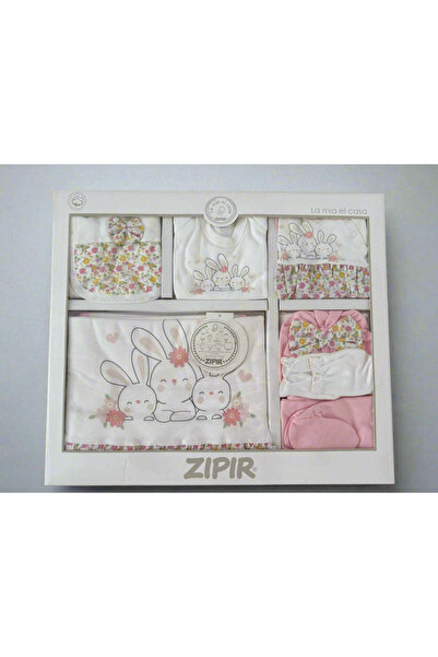 Zıpır Set de 10 piese pentru fetițe nou-născute - Iepurași