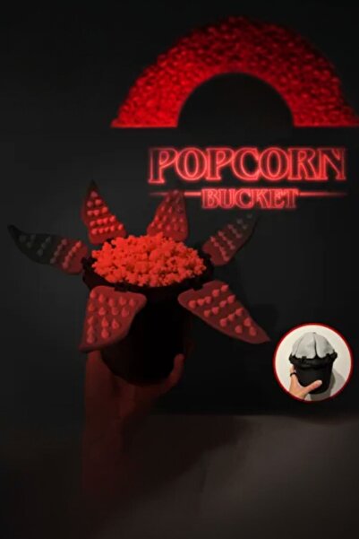 Lades Stranger Things Demogorgon Popcorn Bucket Patlamış Mısır Kovası – Dizi ...