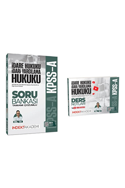 İndeks Akademi KPSS A Grubu İdare ve İdari Yargılama Hukuku Soru Bankası ve D...
