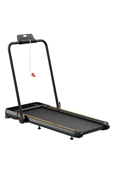 Fitness World Foldable treadmill holds 100 kg, 1.5 hp, digital display, and r...