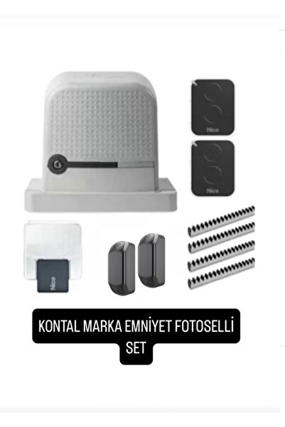 NİCE Robo 600 Otomatik Sürgülü Yana Kayar Bahçe Kapı Motoru Robo 600 KONTAL F...