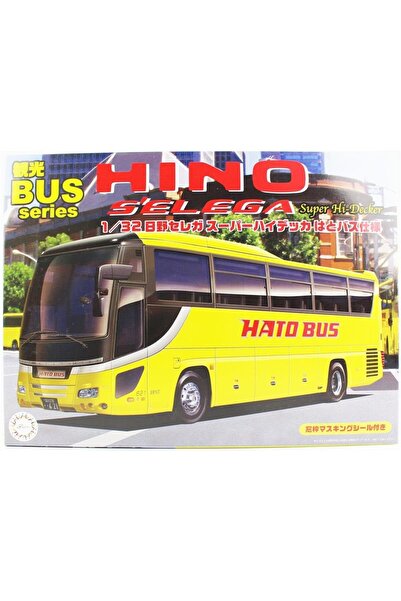 Genel Markalar Fujimi BUS-2 01111 1/32 Ölçek, Hino S`elega Super Hi Decker Ha...