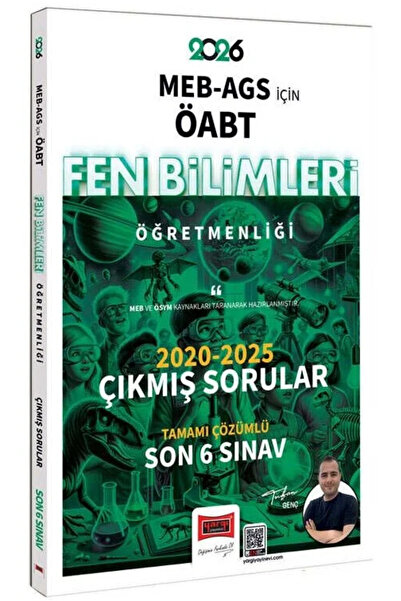 Yargı Yayınları Yargı 2026 ÖABT MEB-AGS Fen Bilimleri Öğretmenliği Çıkmış Sor...
