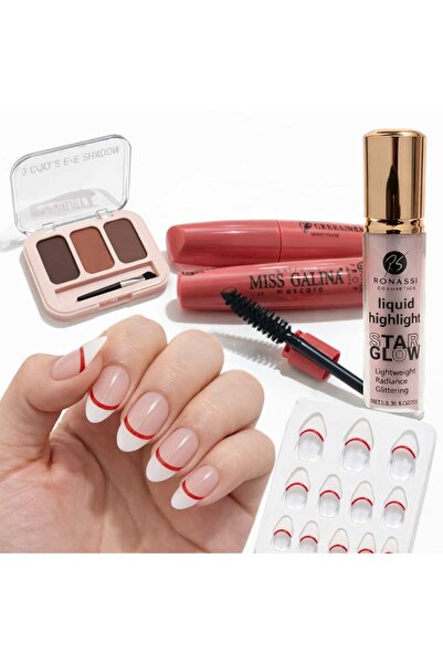 galina مجموعة ميني مكونة من 4 قطع ماسكارا تيناك كاسفارا لتفتيح البشرة