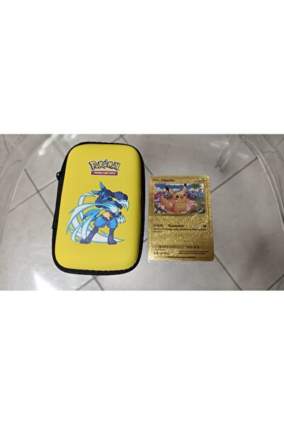 POKEMON GO VMAX GOLD CARD ALTIN OYUNCU KOLEKSİYON KARTI VE ÇANTASI