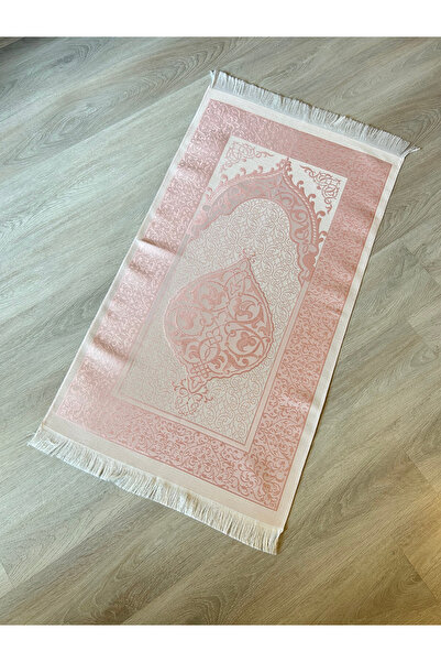 LenaToptan Patterned Fringed Gift Taffeta Ottoman Prayer Rug
