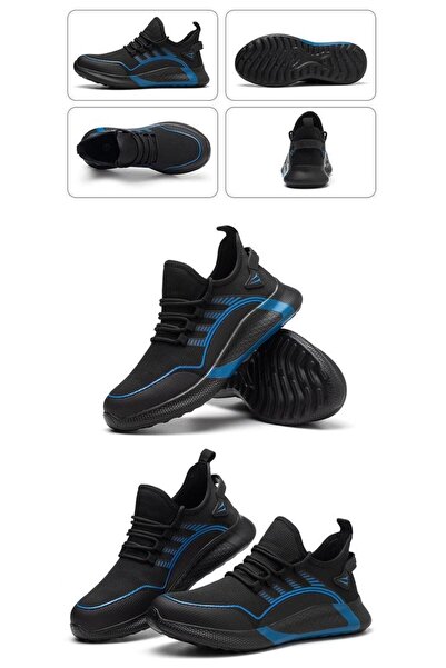 OEM Pantofi de protectie Extravaganza, negru/albastru, bombeu metalic