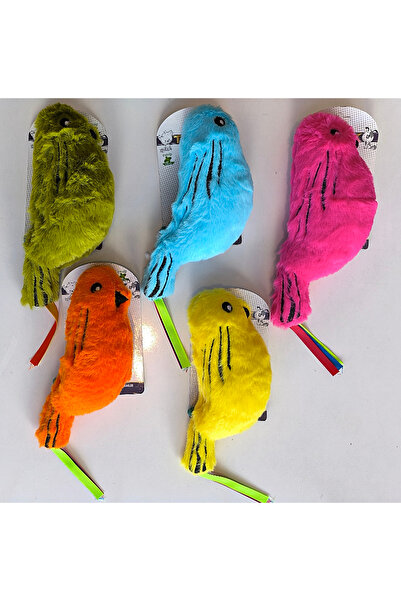 Generic Brand Catnip Plush Bird Cat Dog Toy with Bell in Various Colors 8 cm ...