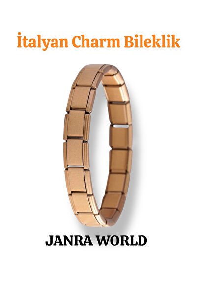 JANRA WORLD Italian Charm Bracelet – Stainless Steel, Fits Any Wrist