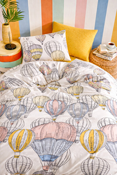 Cottonest Cappadocia Bolan Pattern Single Duvet Cover Set - with Elasticated ...