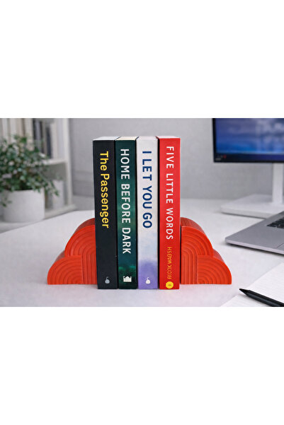 Vescarri حامل كتب بتصميم سحابة - حامل كتب زخرفي على شكل سحابة