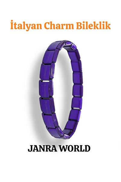 JANRA WORLD Italian Charm Bracelet – Stainless Steel, Fits Any Wrist