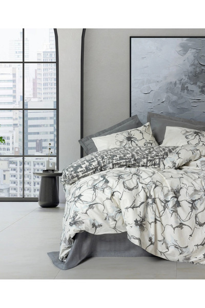 Ethab Ticaret Dual Double Bed Set Hilaris Anthracite