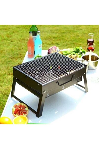 Generic Charcoal BBQ Grill Portable Foldable – Tabletop Steel Barbecue Stove ...