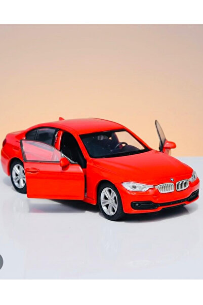ÖZ OFİS BMW F30 335i Kırmızı 1/36 Ölçek Çek Bırak Özellikli Metal Model Araba